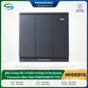 Công Tắc Ba 2 Chiều Dạ Quang Panasonic Moderva WMF516MYH-VN