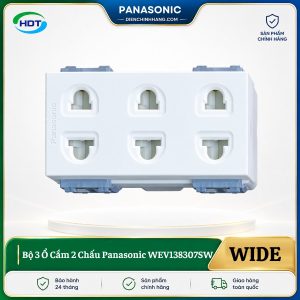 Bộ 3 Ổ Cắm 2 Chấu Panasonic WEV138307SW