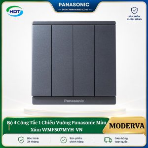 Công Tắc 1 Chiều Panasonic Moderva 4 Nút WMF507MYH-VN