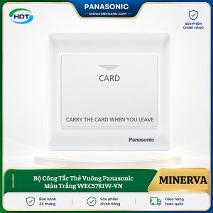 Bộ Công Tắc Thẻ Vuông Panasonic Màu Trắng WEC5781W-VN