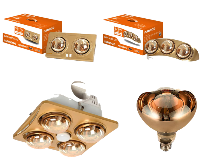 Các loại đèn sưởi nanoco