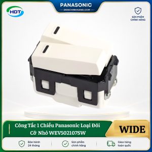 Công Tắc 1 Chiều Panasonic Loại Đôi Cỡ Nhỏ WEV502107SW