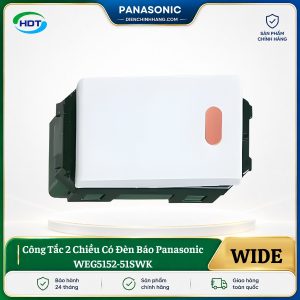 Công Tắc 2 Chiều Có Đèn Báo Panasonic WEG5152-51SWK