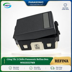 Công Tắc 2 Chiều Panasonic Refina Đen WEG55327MB