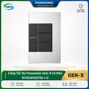 Công Tắc Ba Panasonic Gen-X Có Đèn WTEGP53572S-1-G