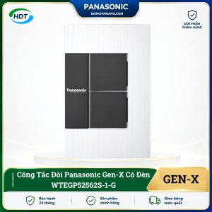 Công Tắc Đôi Panasonic Gen-X Có Đèn WTEGP52562S-1-G