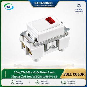 Công Tắc Máy Nước Nóng Lạnh Không Chữ 20A WBG5414699W-SP