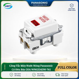 Công Tắc Máy Nước Nóng Panasonic Có Đèn Báo 20A WNG5343W-761