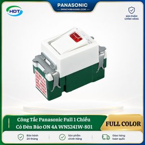 Công Tắc Panasonic Full 1 Chiều Có Đèn Báo ON 4A WN5241W-801