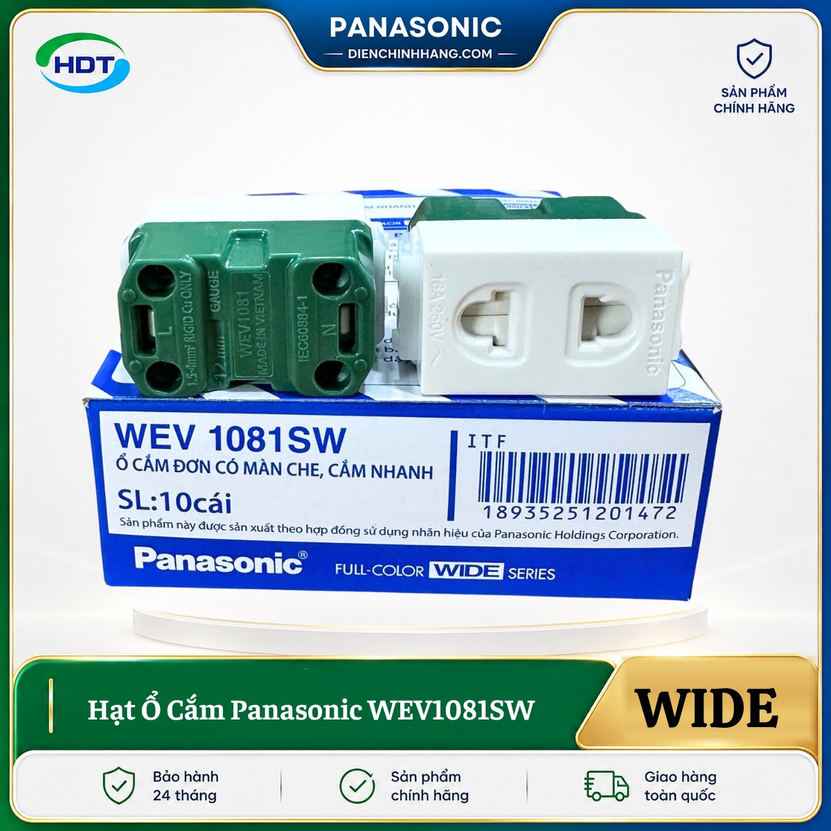 Hạt Ổ Cắm Panasonic WEV1081SW