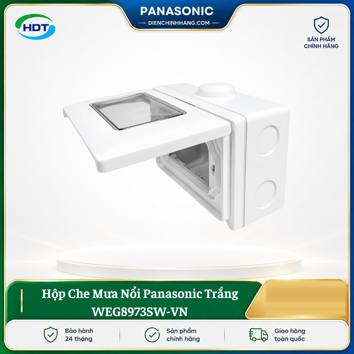 Hộp Che Mưa Nổi Panasonic Trắng WEG8973SW-VN