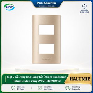 Mặt 2 Lỗ Cho Công Tắc Ổ Cắm Panasonic Halumie WEVH68020MYZ