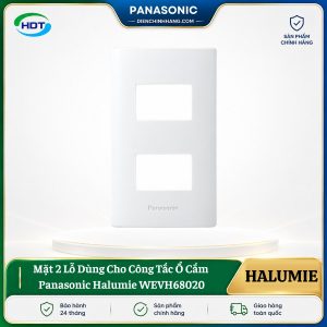 Mặt 2 Lỗ Dùng Cho Công Tắc Ổ Cắm Panasonic Halumie WEVH68020