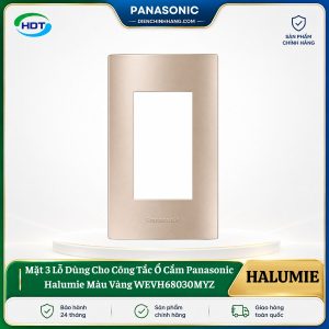 Mặt 3 Lỗ Cho Công Tắc Ổ Cắm Panasonic Halumie WEVH68030MYZ