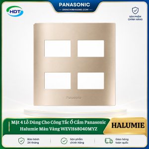 Mặt 4 Lỗ Cho Công Tắc Ổ Cắm Panasonic Halumie WEVH68040MYZ