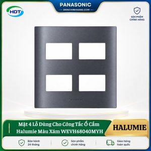 Mặt 4 Lỗ Cho Công Tắc Ổ Cắm Panasonic Halumie WEVH68040MYH
