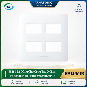 Mặt 4 Lỗ Dùng Cho Công Tắc Ổ Cắm Panasonic Halumie WEVH68040