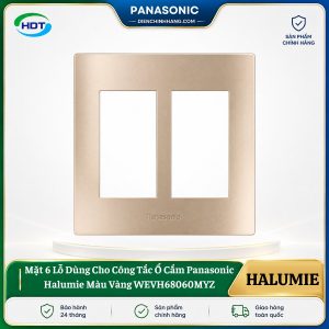 Mặt 6 Lỗ Cho Công Tắc Ổ Cắm Panasonic Halumie WEVH68060MYZ