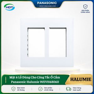 Mặt 6 Lỗ Dùng Cho Công Tắc Ổ Cắm Panasonic Halumie WEVH68060
