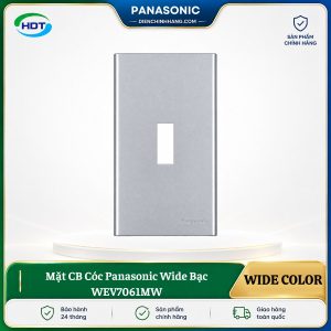 Mặt CB Cóc Panasonic Wide Bạc WEV7061MW