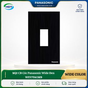 Mặt CB Cóc Panasonic Wide Đen WEV7061MB