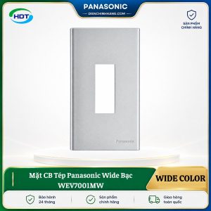 Mặt CB Tép Panasonic Wide Bạc WEV7001MW