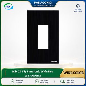 Mặt CB Tép Panasonic Wide Đen WEV7001MB