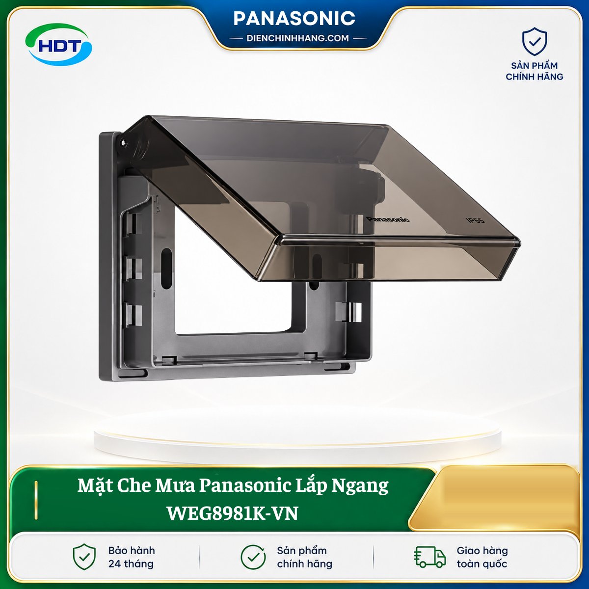Mặt Che Mưa Panasonic Lắp Ngang WEG8981K-VN