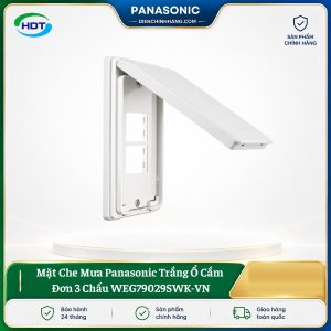 Mặt Che Mưa Panasonic Trắng Ổ Cắm Đơn 3 Chấu WEG79029SWK-VN