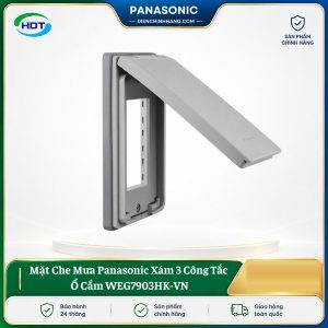Mặt Che Mưa Panasonic Xám 3 Công Tắc Ổ Cắm WEG7903HK-VN