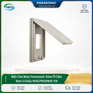 Mặt Che Mưa Panasonic Xám Ổ Cắm Đơn 3 Chấu WEG79029KH-VN