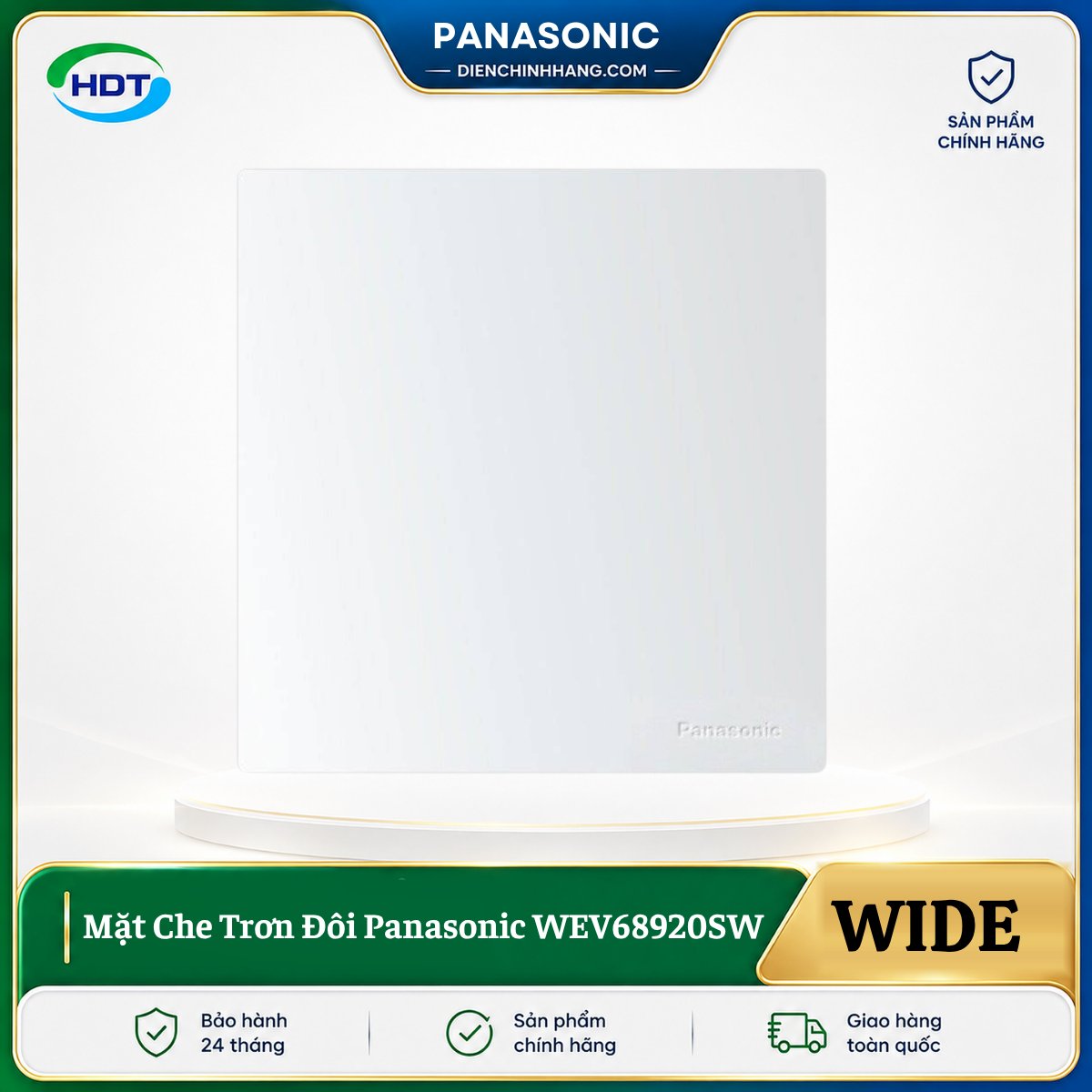 Mặt Che Trơn Đôi Panasonic WEV68920SW