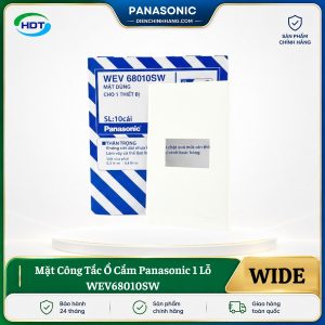 Mặt Công Tắc Ổ Cắm Panasonic 1 Lỗ WEV68010SW