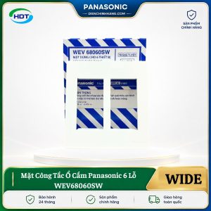 Mặt Công Tắc Ổ Cắm Panasonic 6 Lỗ WEV68060SW