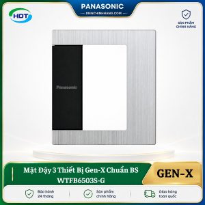 Mặt Đậy 3 Thiết Bị Gen-X Chuẩn BS WTFB6503S-G