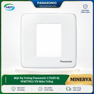 Mặt Nạ Vuông Panasonic 2 Thiết Bị WMT7812-VN Màu Trắng