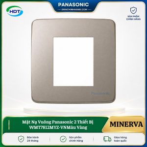 Mặt Nạ Vuông Panasonic 2 Thiết Bị WMT7812MYZ-VN Màu Vàng
