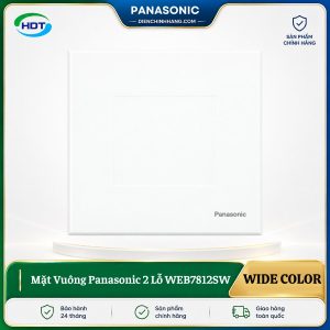 Mặt Vuông Panasonic 2 Lỗ WEB7812SW