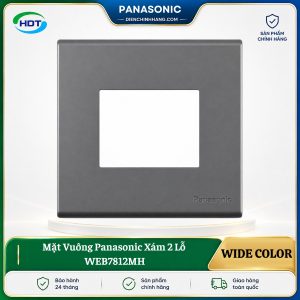 Mặt Vuông Panasonic Xám 2 Lỗ WEB7812MH