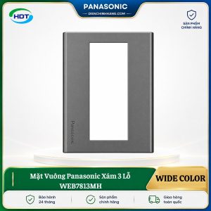Mặt Vuông Panasonic Xám 3 Lỗ WEB7813MH