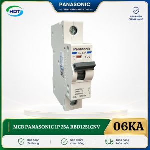 MCB Panasonic 1P 25A 6kA BBD1251CNV