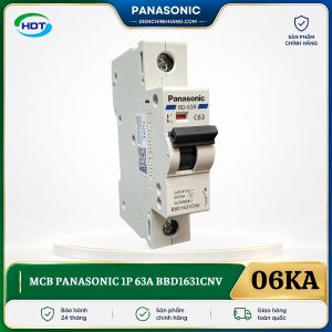 MCB Panasonic 1P 63A 6kA BBD1631CNV