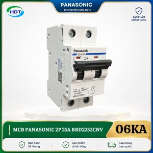 MCB Panasonic 2P 25A 6kA BBD2252CNV