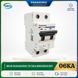 MCB Panasonic 2P 50A 6kA BBD2502CNV
