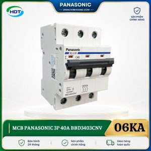 MCB Panasonic 3P 40A 6kA BBD3403CNV