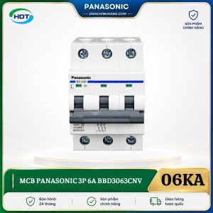 MCB Panasonic 3P 6A 6kA BBD3063CNV