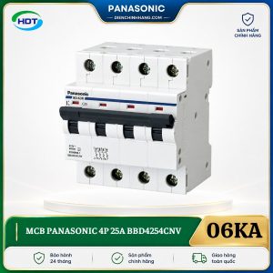 MCB Panasonic 4P 25A 6kA BBD4254CNV