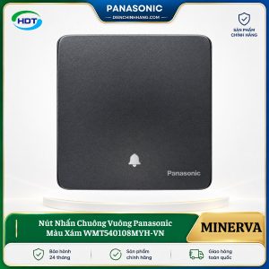 Nút Nhấn Chuông Vuông Panasonic Màu Xám WMT540108MYH-VN