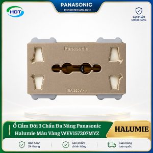 Ổ Cắm Đôi 3 Chấu Đa Năng Panasonic Halumie WEV157207MYZ