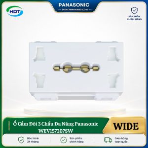Ổ Cắm Đôi 3 Chấu Đa Năng Panasonic WEV157207SW